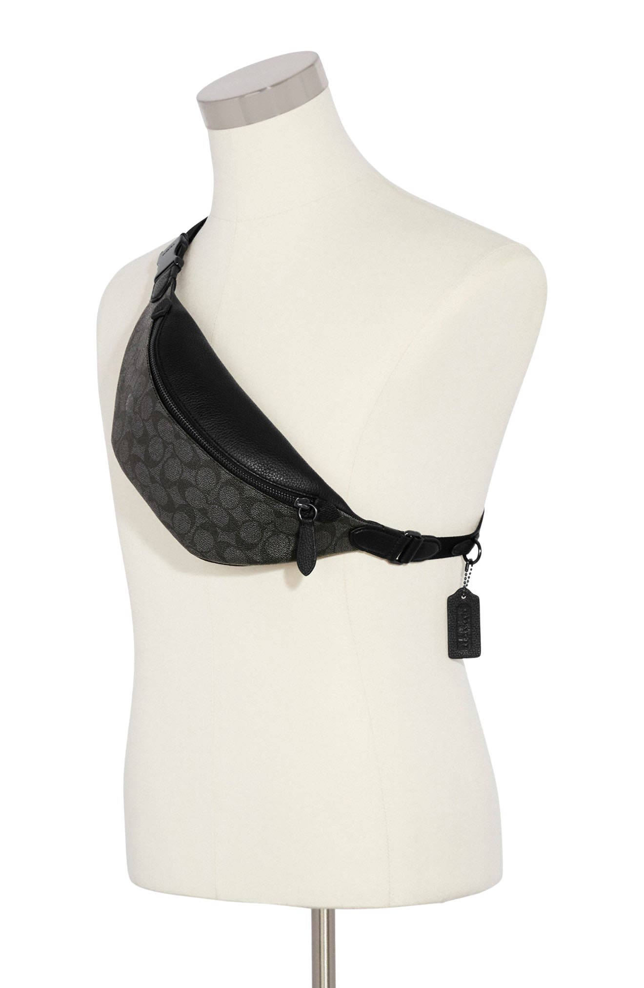 COACH Charter Signature Belt Bag, Alternate, color, 