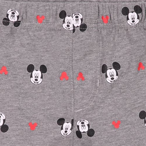 Disney Mickey Mouse & Friends T-shirt & French Terry Shorts Set In Red