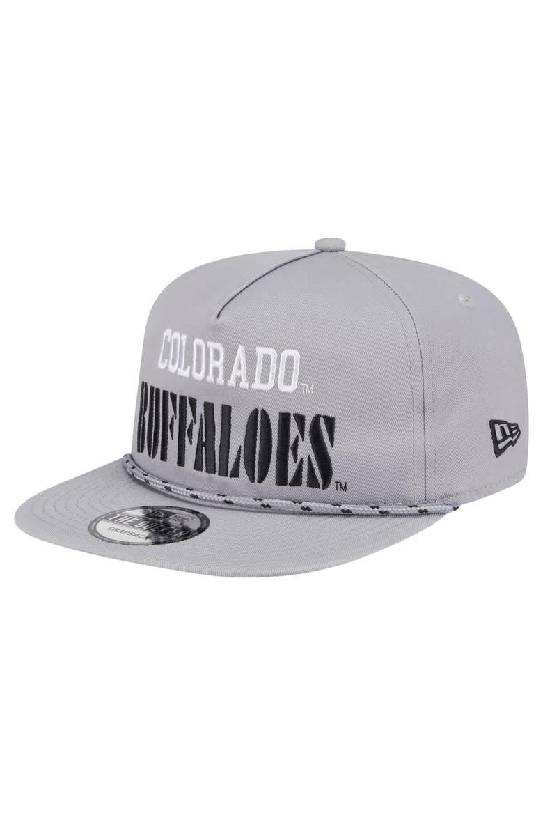 Men's New Era Gray Colorado Buffaloes Golfer Vintage Adjustable Hat, Alternate, color, Gray