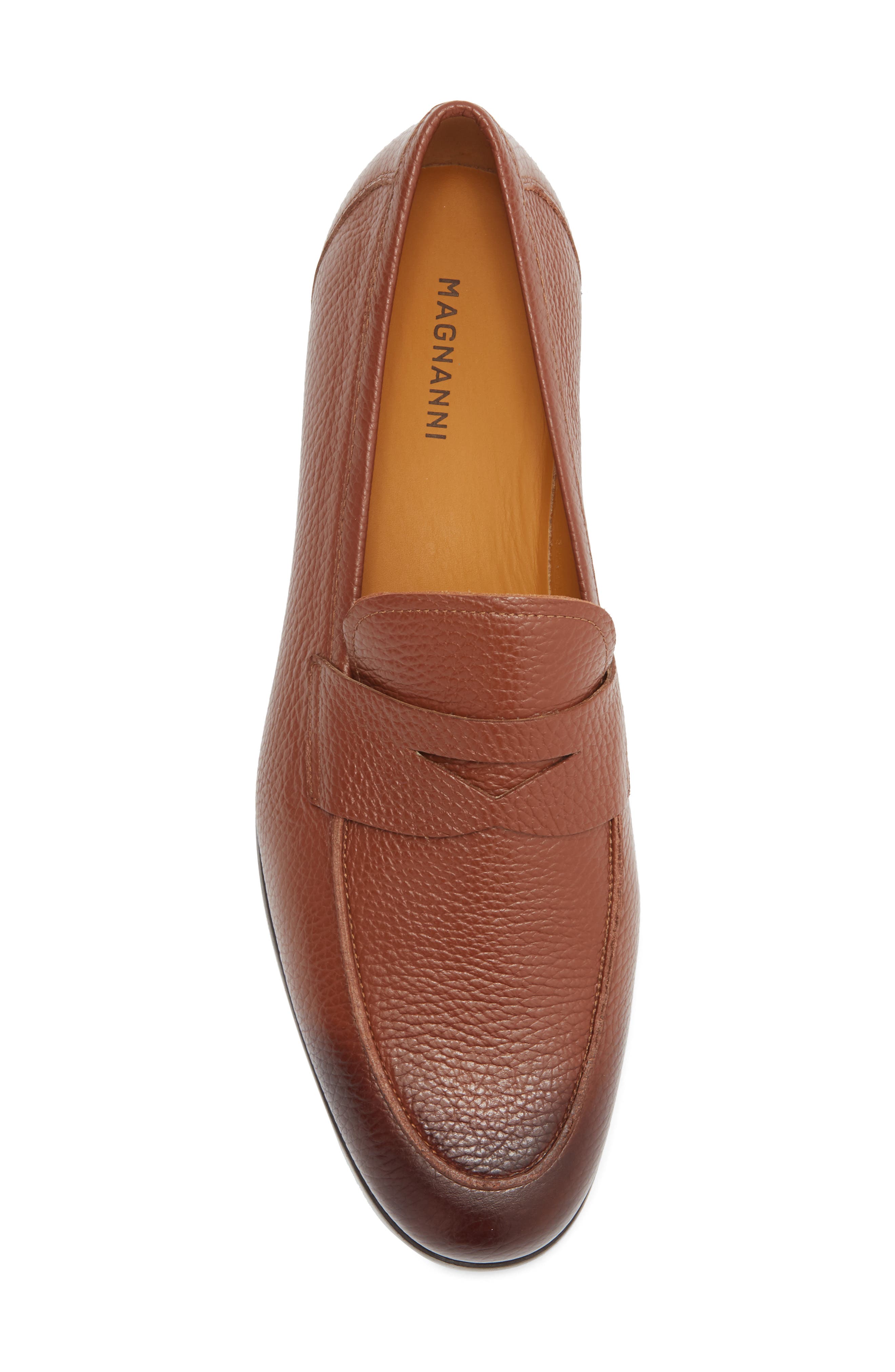 Tavarez Penny Loafer, Alternate, color, COGNAC PEBBLE
