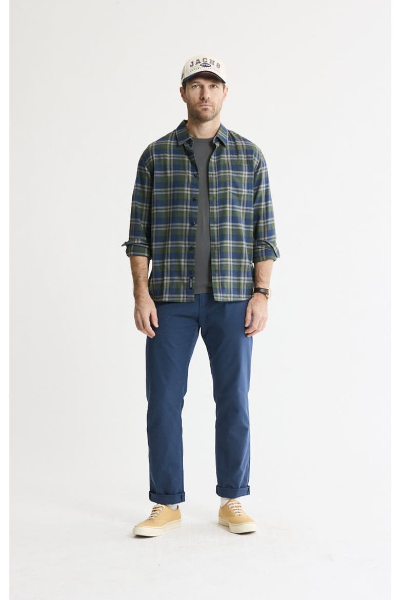 Manor Stretch Flannel Button-Down Shirt, Alternate, color, Green