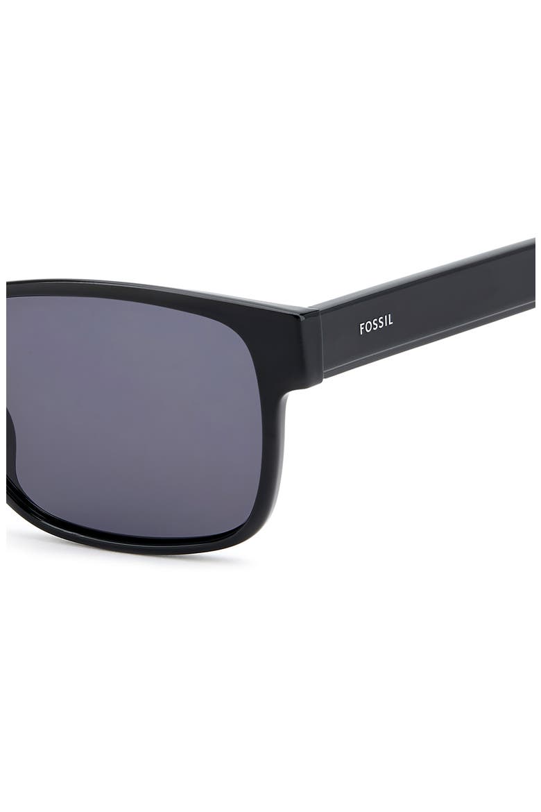 58mm Rectangular Sunglasses, Alternate, color, BLACK/ GREY