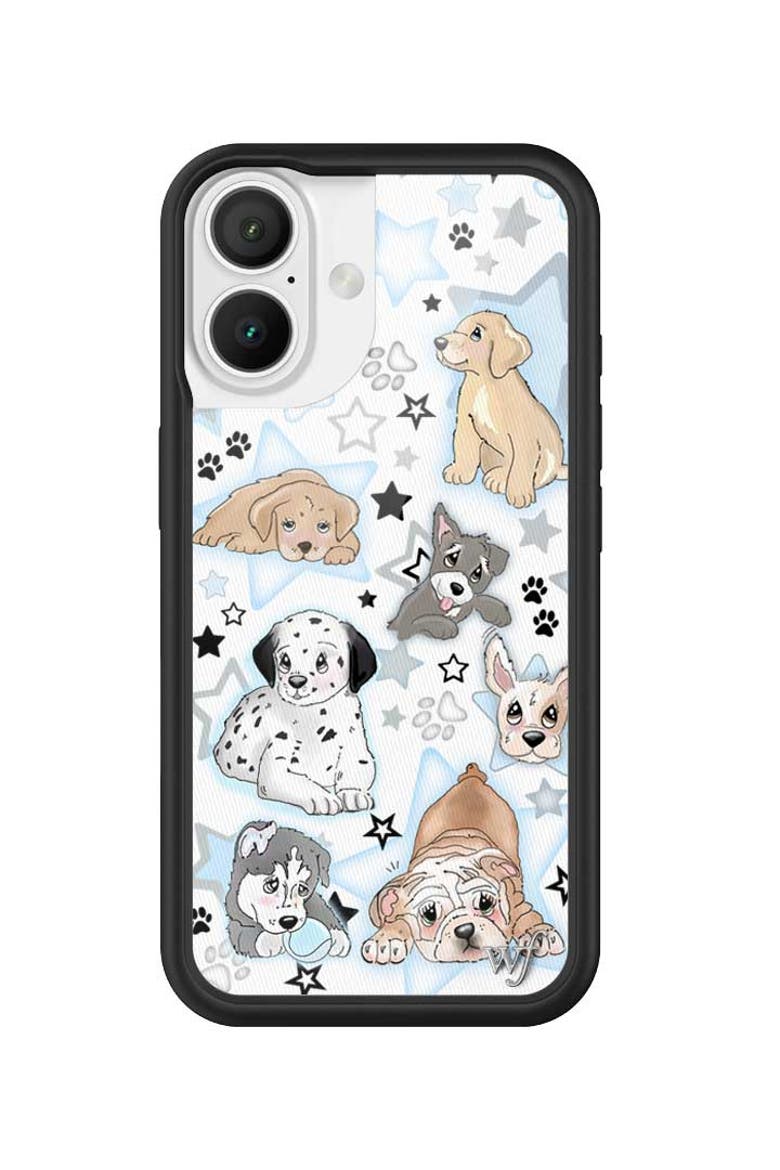 Puppy Party iPhone Case, Alternate, color, Blue