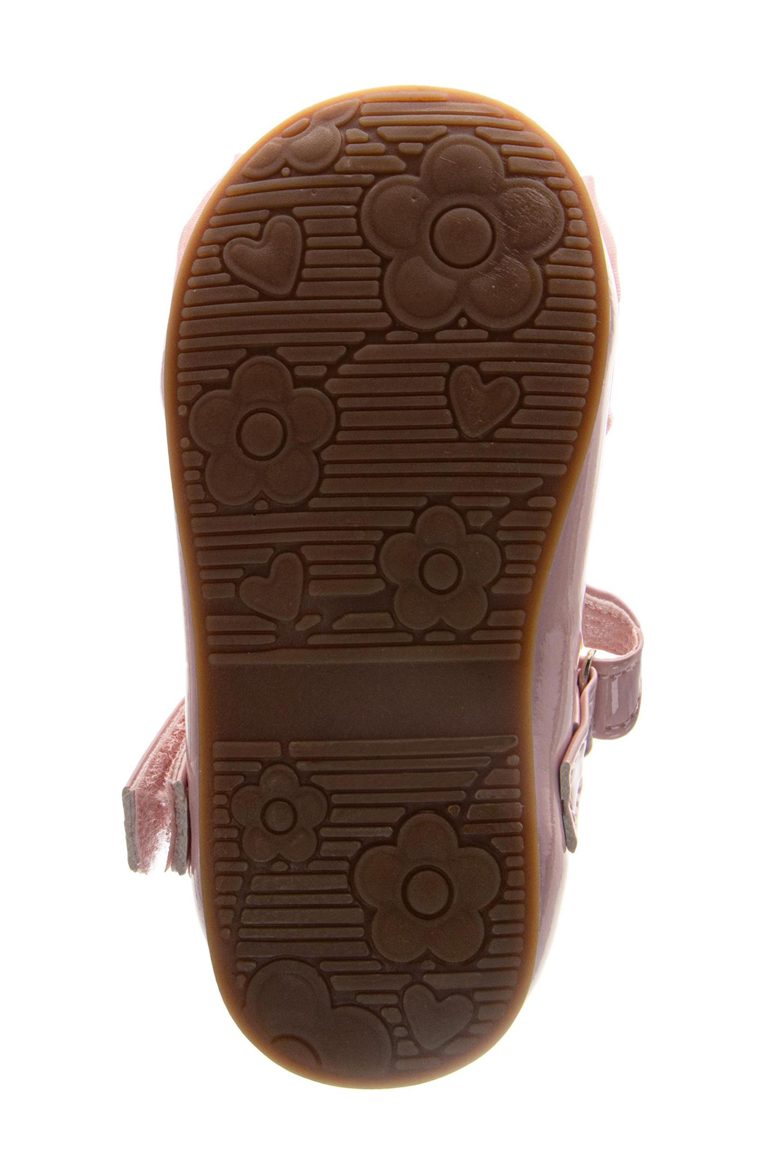Kids' Bow Dress Flat, Alternate, color, BLUSH PATENT
