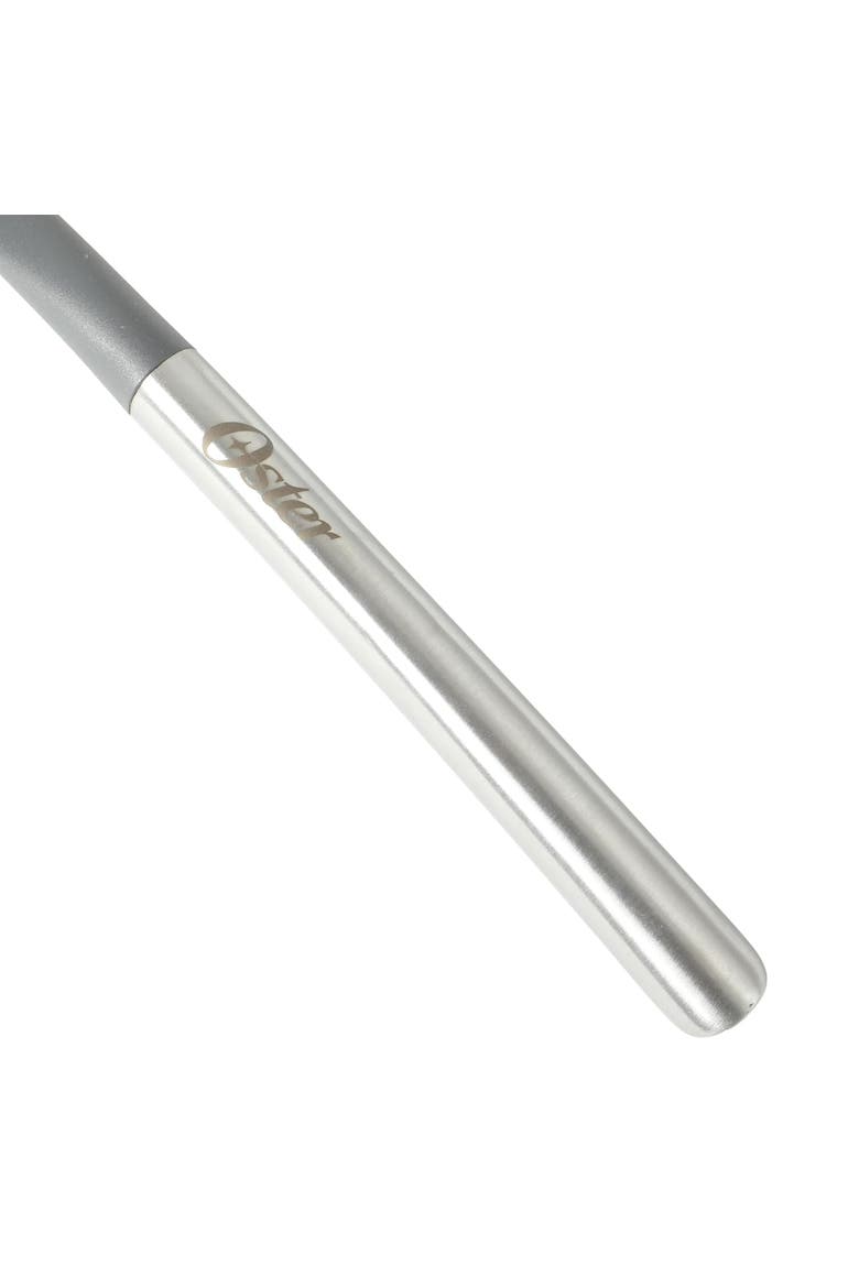 13.8 Inch Nylon Slotted Spoon Stainless Steel Handle, Alternate, color, Silver