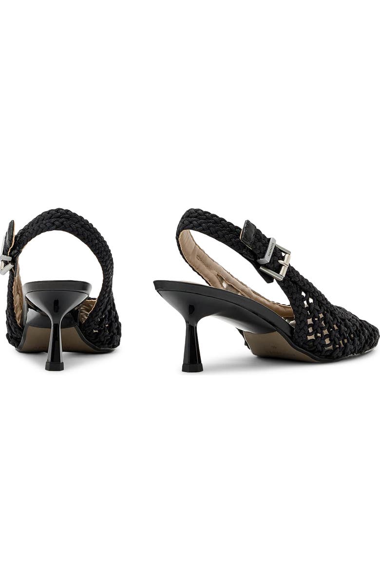 AllSaints Violet Slingback Kitten Heel Pump, Alternate, color, Black