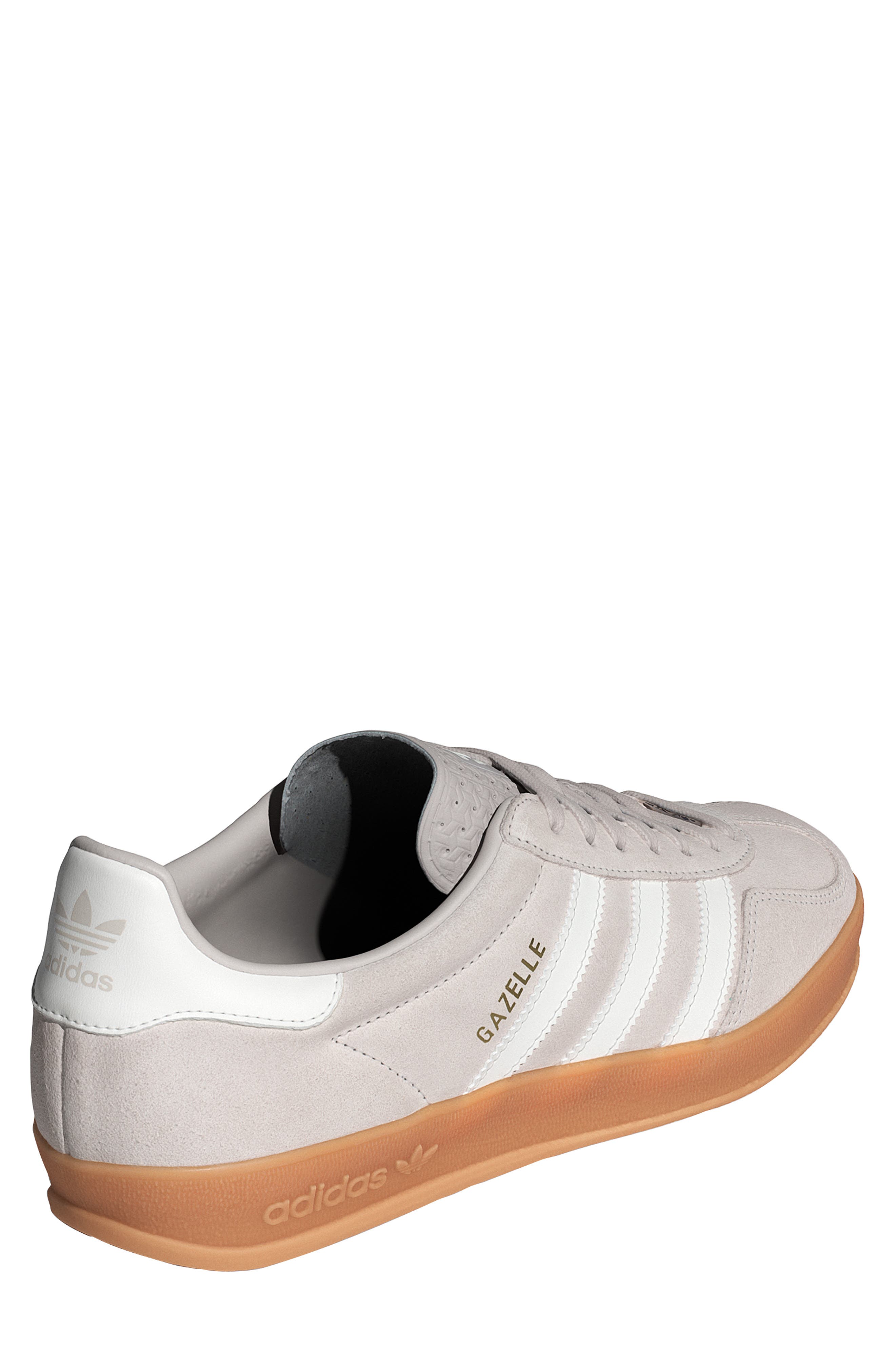 adidas Gazelle Indoor Sneaker, Alternate, color, Chalk Pearl/ Core White/ Gum