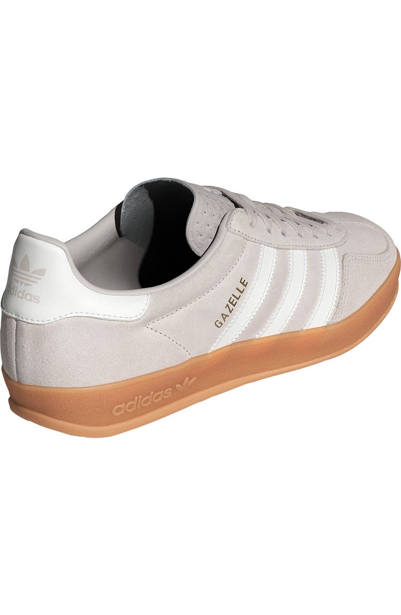 adidas Gazelle Indoor Sneaker, Alternate, color, Chalk Pearl/ Core White/ Gum
