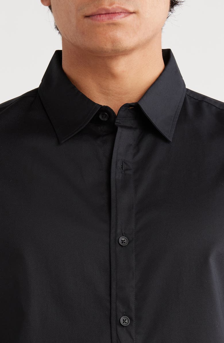 Open Edit Slim Fit Solid Button-Up Shirt, Alternate, color,