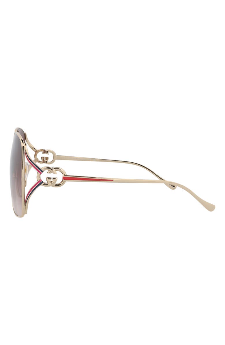 Gucci 63mm Oversized Sunglasses, Alternate, color, 