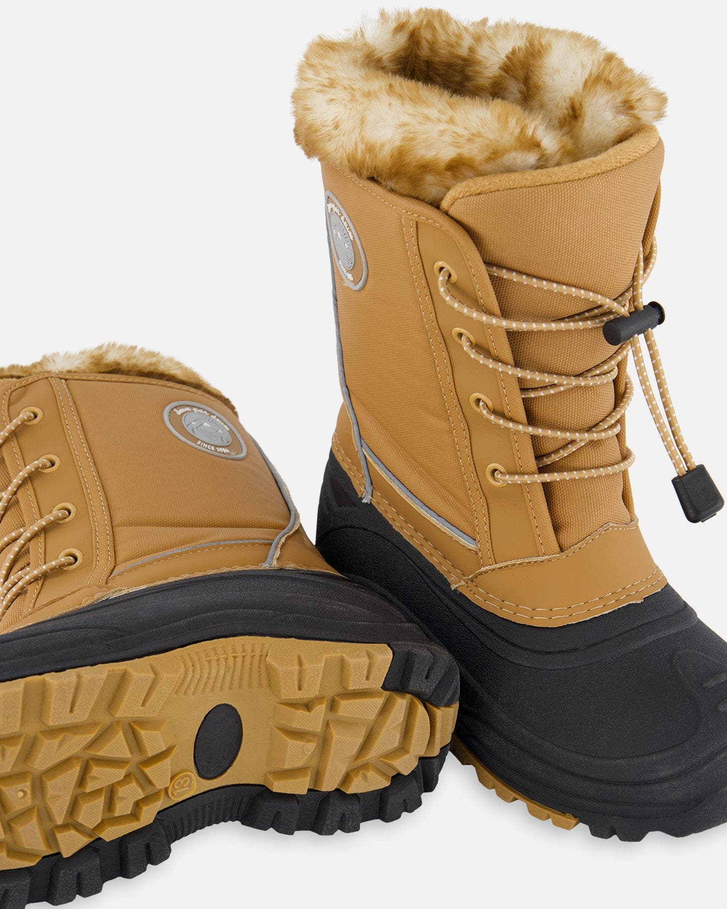 Deux par Deux Kids Gender Inclusive Winter Boots with Removable Liner, Alternate, color, Brown Sugar