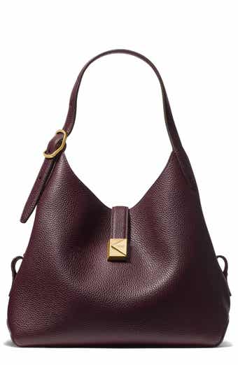 deco pebbled leather shoulder bag