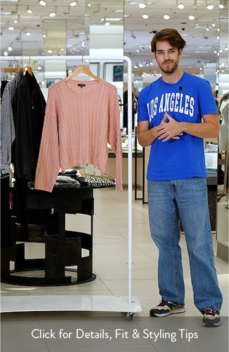 Mixed Stitch Crewneck Sweater, sales video thumbnail