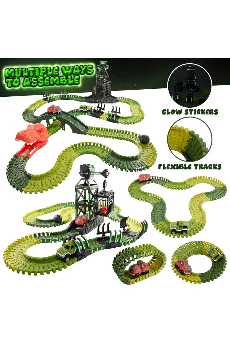 Dinosaur Track STEM Set Toy 225 Piece, Alternate, color, Multi Color