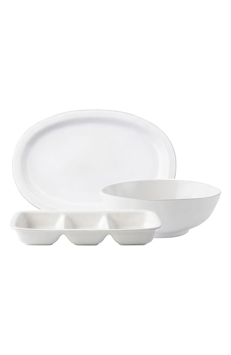 Juliska Puro Whitewash 3-Piece Essentials Serving Set, Main, color, Whitewash