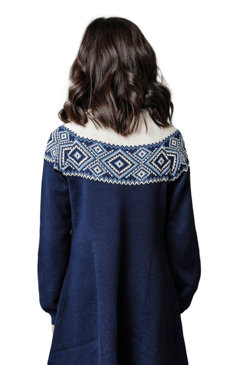 Hope & Henry Girls' Organic Fair Isle Raglan Sweater Dress, Toddler, Alternate, color,