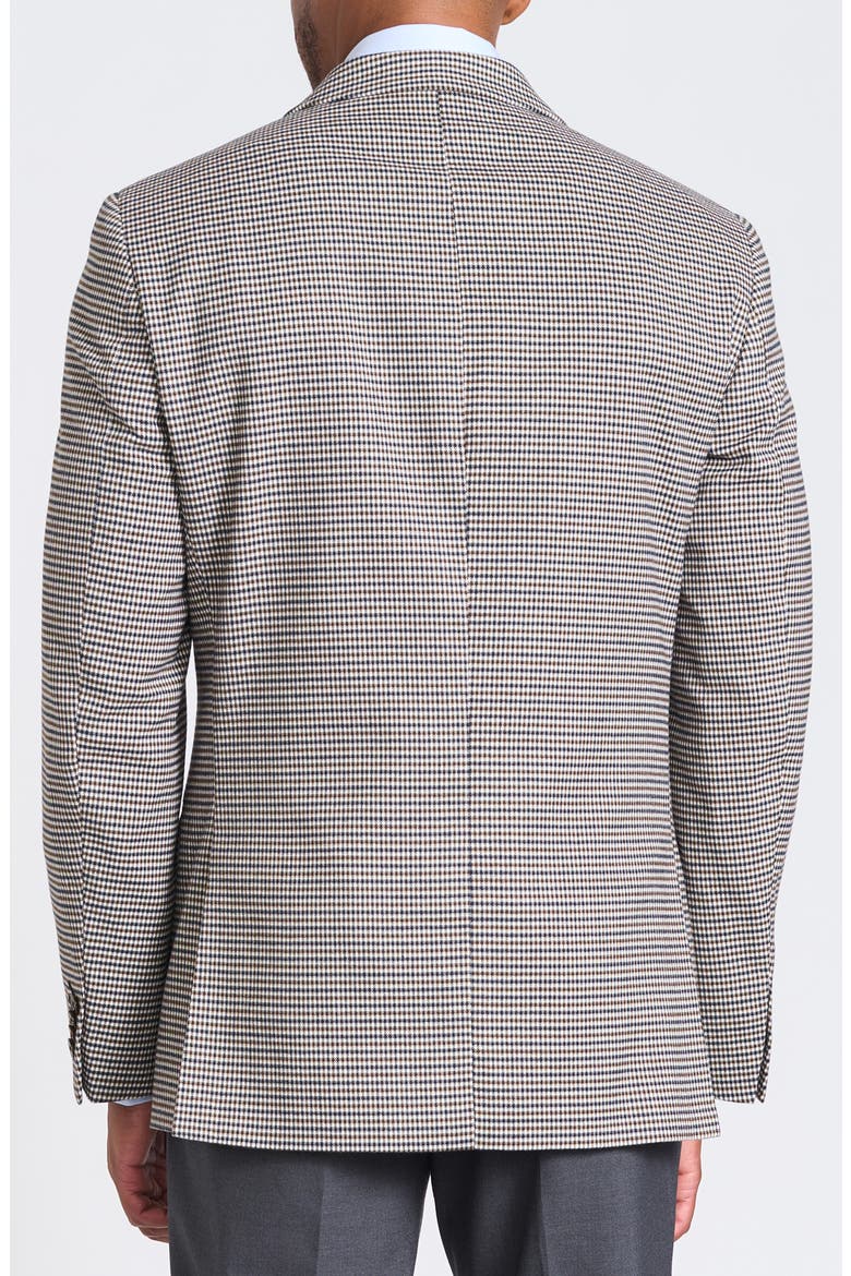 Brown & Navy Houndstooth Blazer, Alternate, color, BROWN/ NAVY