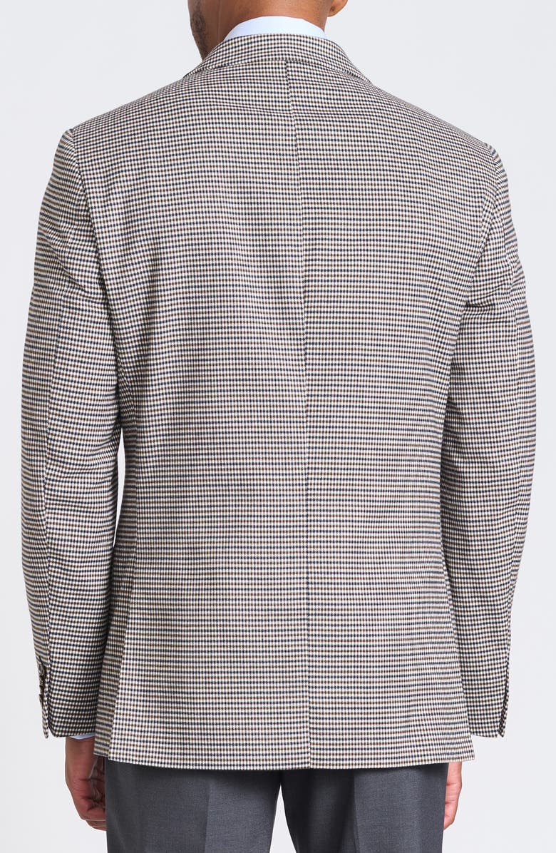 SAVILE ROW CO Brown & Navy Houndstooth Blazer, Alternate, color, Brown/ Navy