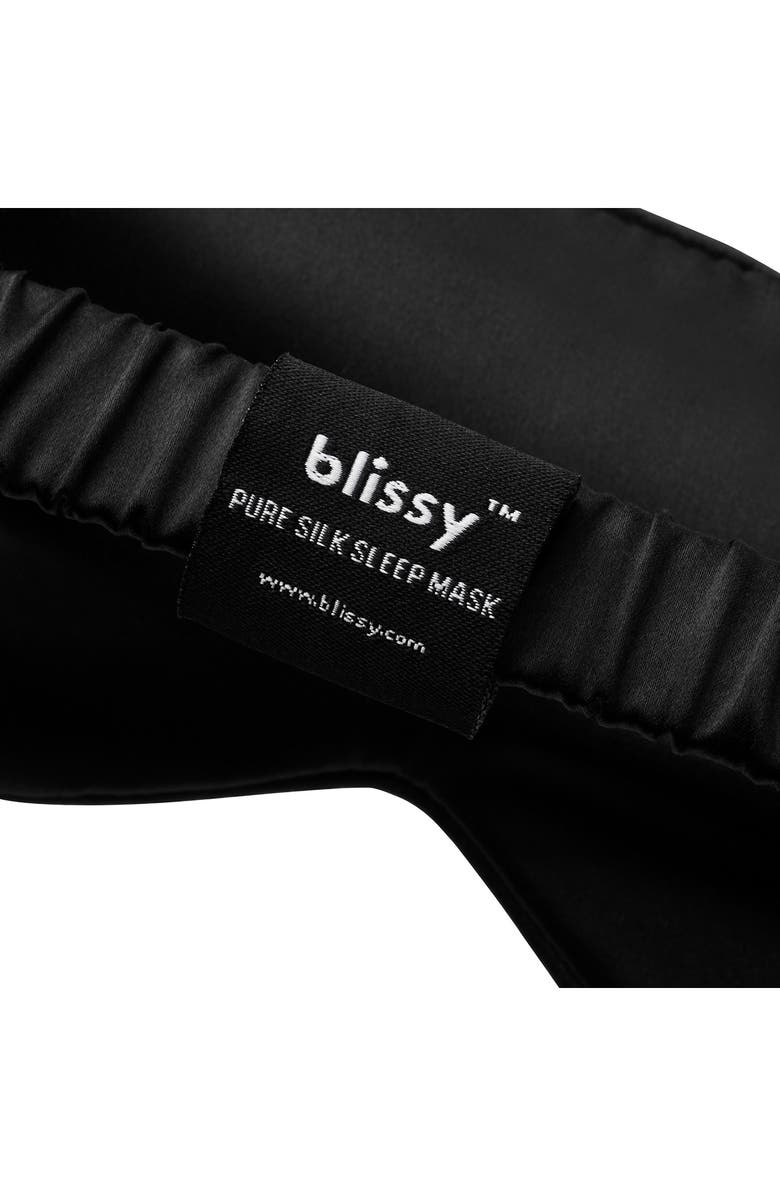 BLISSY Silk Sleep Mask, Alternate, color, Black