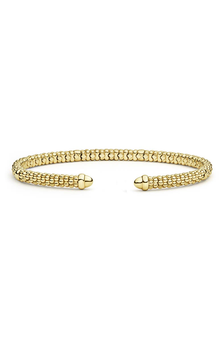 LAGOS Signature Caviar Mini Versa Torque Bracelet, Main, color, Gold
