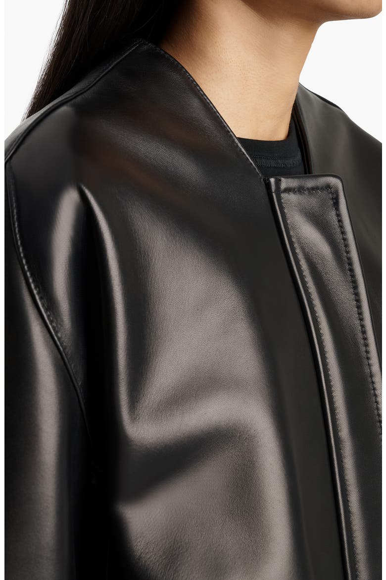 Cordan Lambskin Leather Jacket, Alternate, color, BLACK
