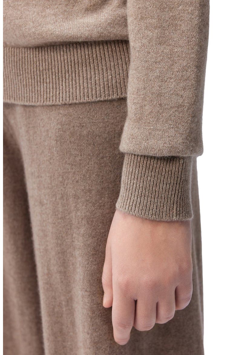 Cashmere Asymmetrical Sweater, Alternate, color, taupe