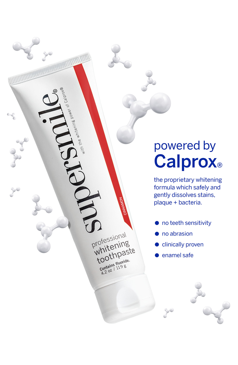 Supersmile Professional Whitening Toothpaste - Cinnamon, Alternate, color, White