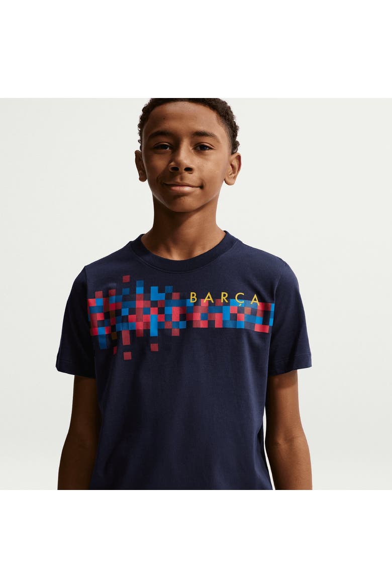 Youth Nike Navy Barcelona Barca T-Shirt, Alternate, color, Navy