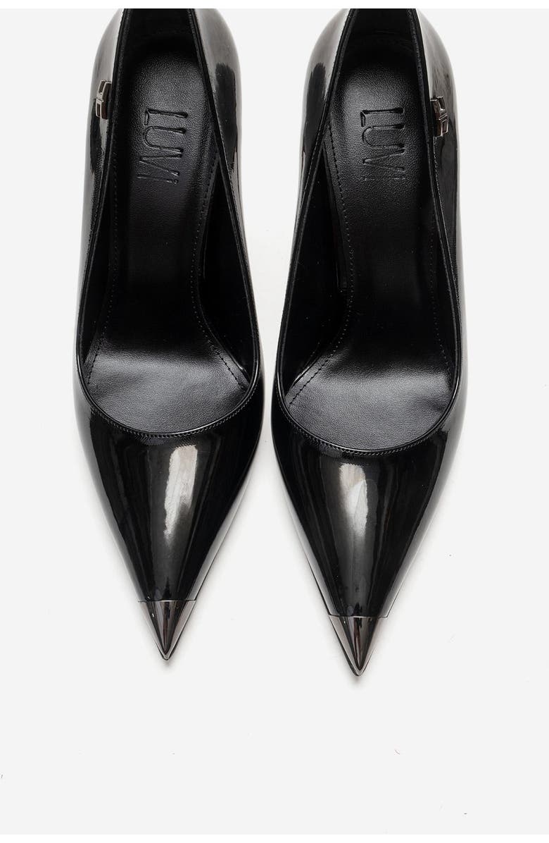 Prologue Shoes Carlas Stiletto Pump, Alternate, color, Black Patent