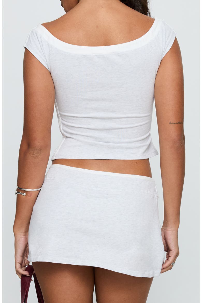 98 Off the Shoulder Top, Alternate, color, GREY MARLE
