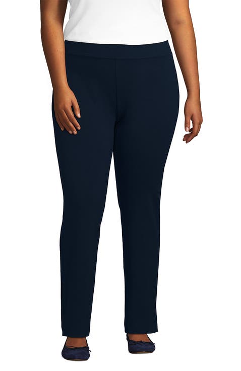 Plus Size Starfish Mid Rise Slim Leg Pants