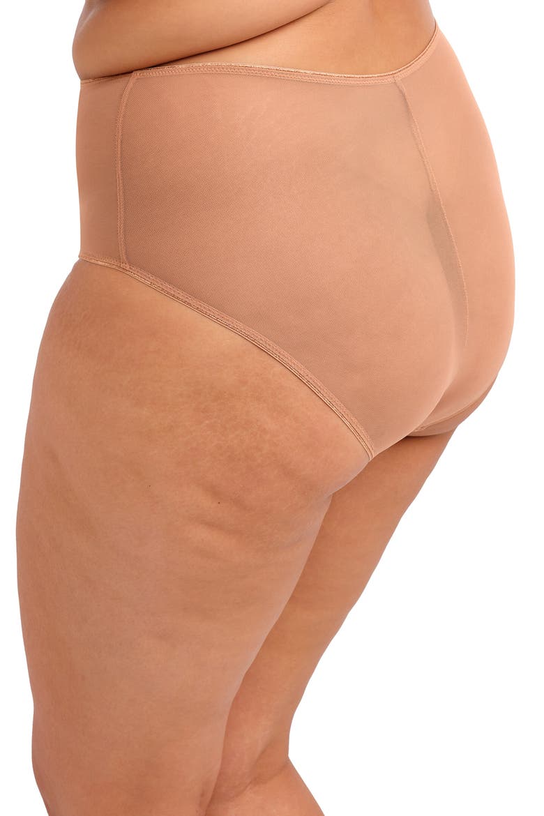 Matilda Full Figure Embellished Briefs, Alternate, color, CAFE LAIT