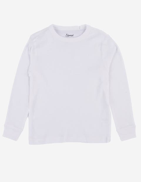 Kids Long Sleeve T-Shirt, 100% Cotton, Solid Colors