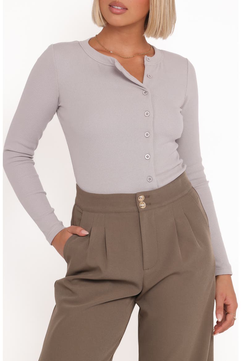 Cass Long Sleeve Henley, Main, color, GREY