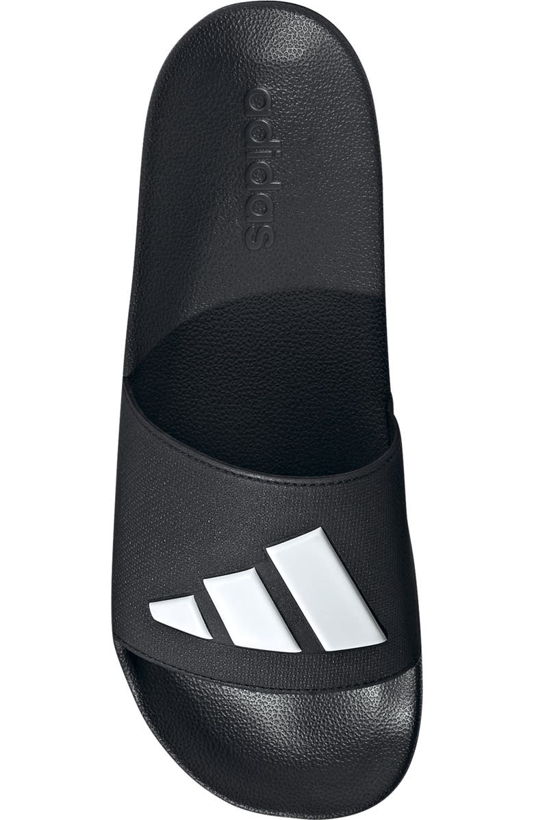 adidas Adilette Shower Slide, Alternate, color, Core Black/ White/ Core Black