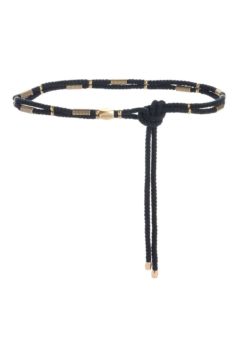 Sayka Rope Belt, Main, color, BLACK