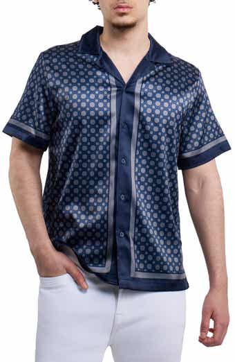 Circle Printed Camp Shirt