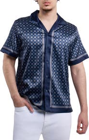 XRAY Circle Printed Camp Shirt