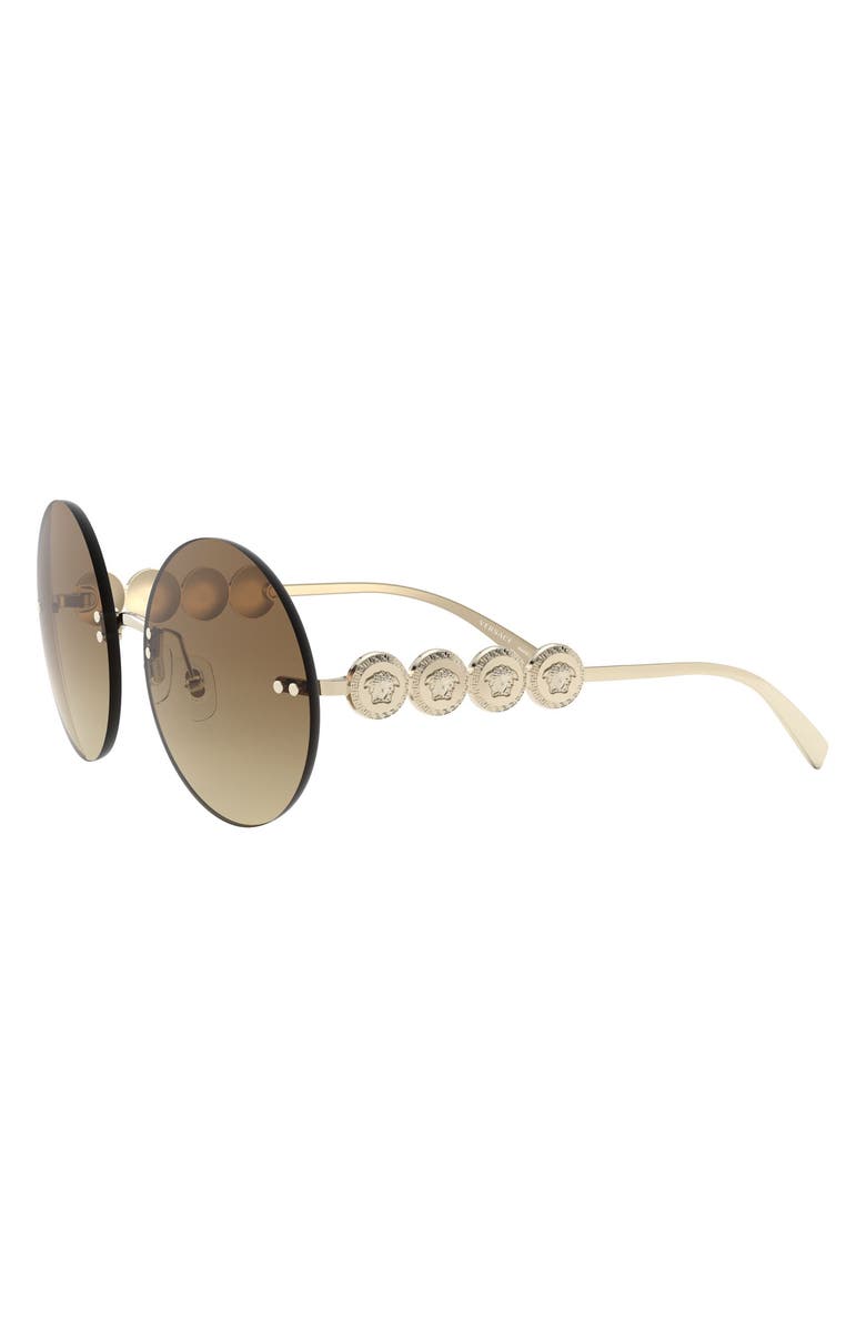 Versace 59mm Round Sunglasses, Alternate, color, 