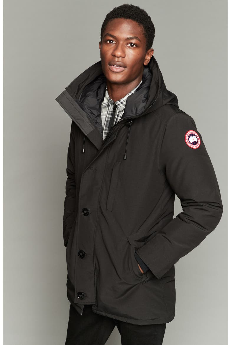 Chateau Slim Fit Down Parka, Alternate, color, GRAPHITE