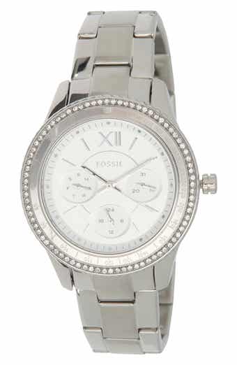 Fossil Stella Crystal Multifunction Bracelet Watch, 37mm