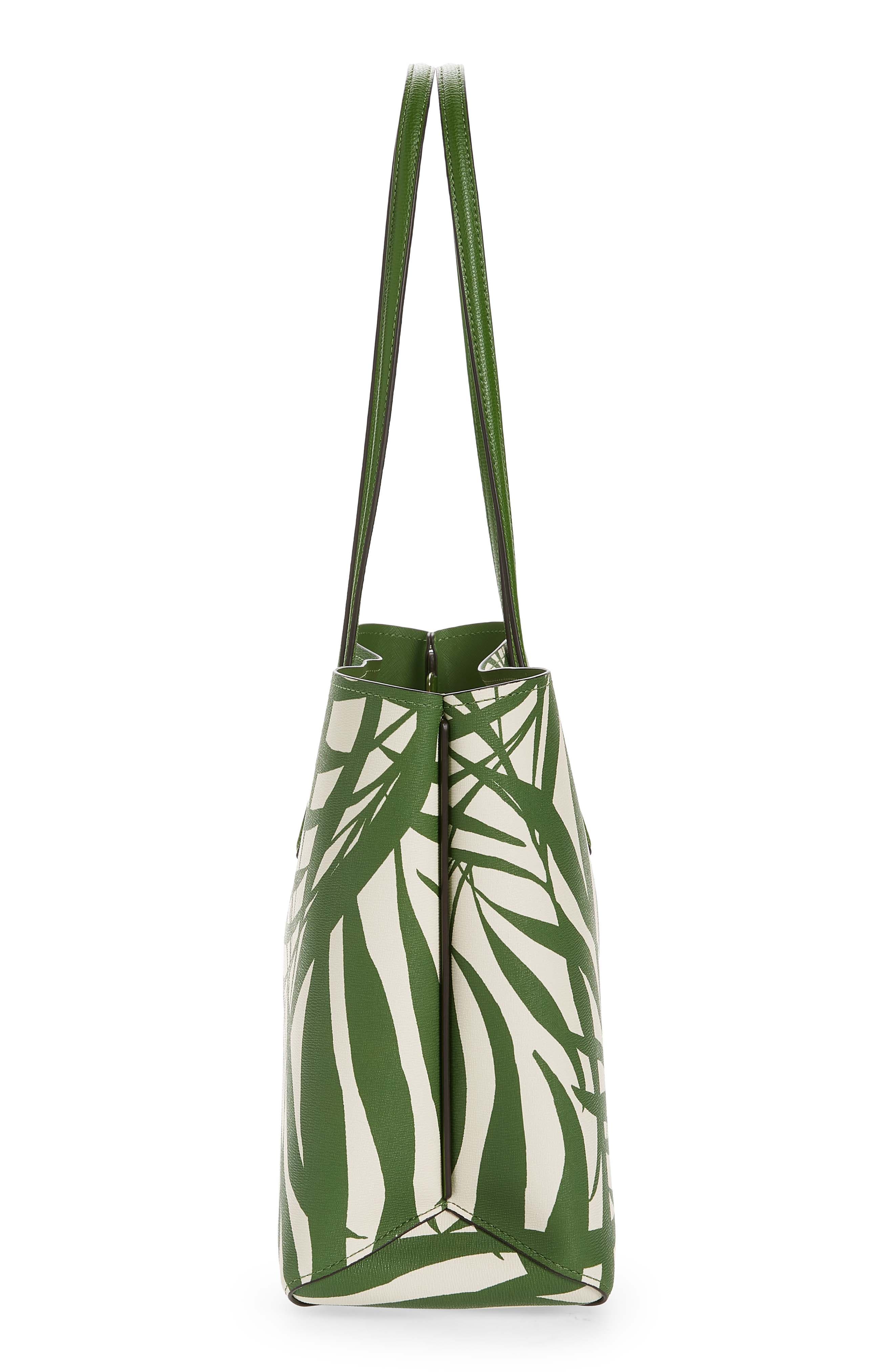 Kate Spade New York all day palm fronds tote bag, Alternate, color, 