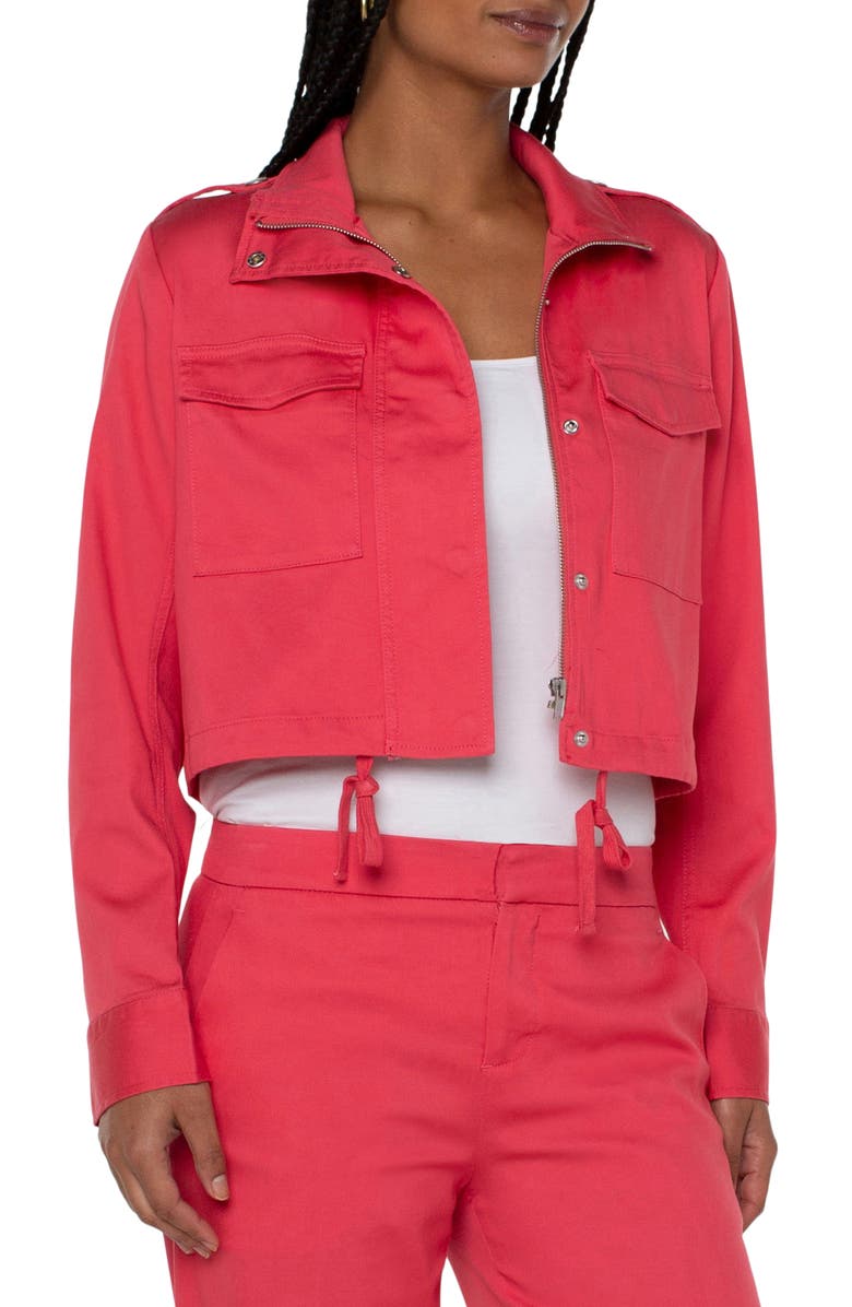 Liverpool Los Angeles Crop Utility Jacket, Alternate, color, 