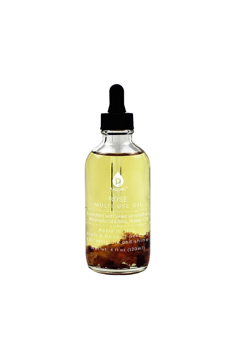 Rose flower Multi Use Body Oils 4 Oz, Main, color, Red