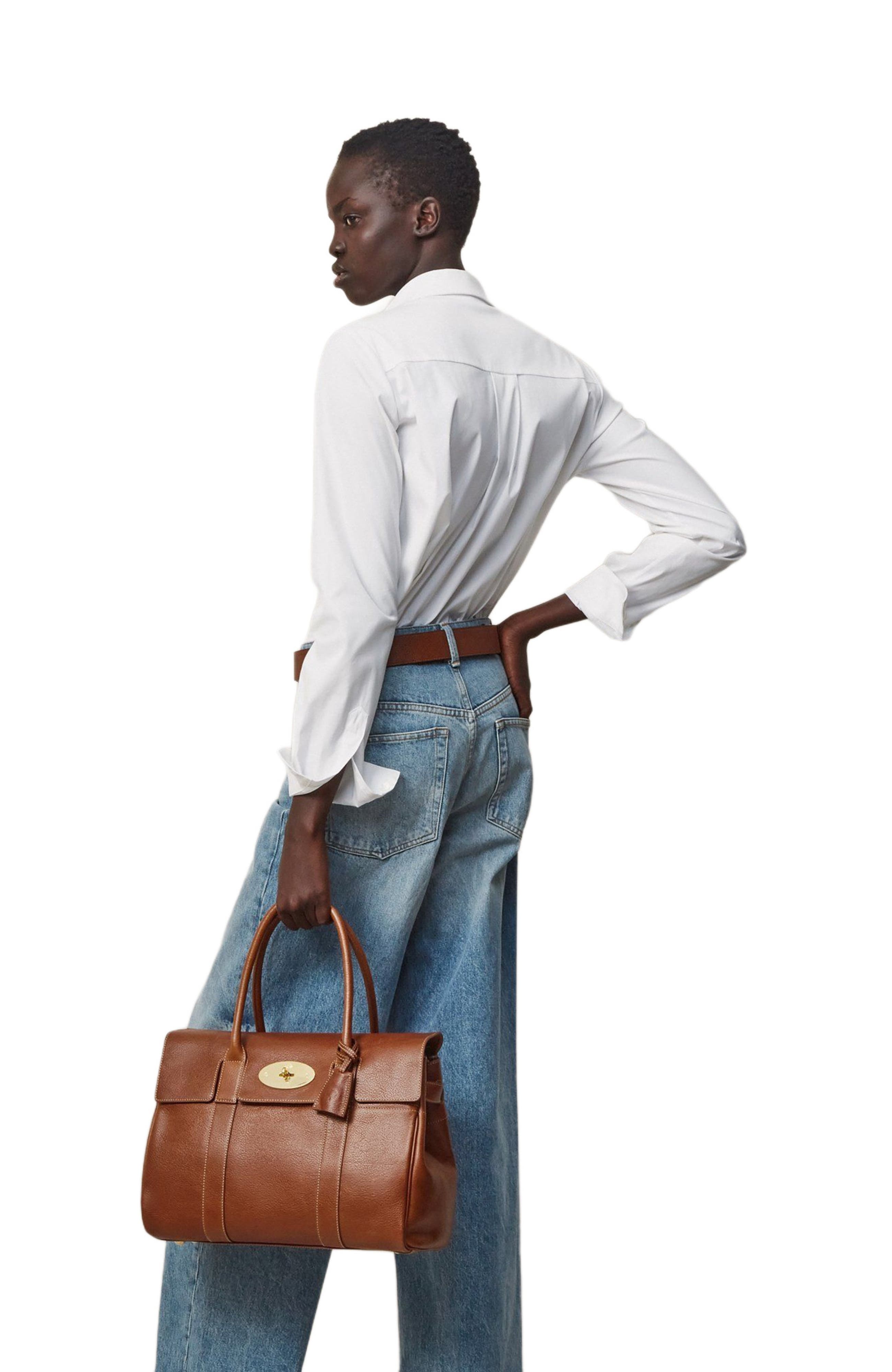 Mulberry Bayswater Leather Satchel, Alternate, color, 