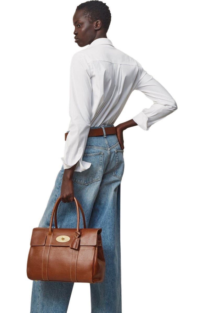 Mulberry Bayswater Leather Satchel, Alternate, color,