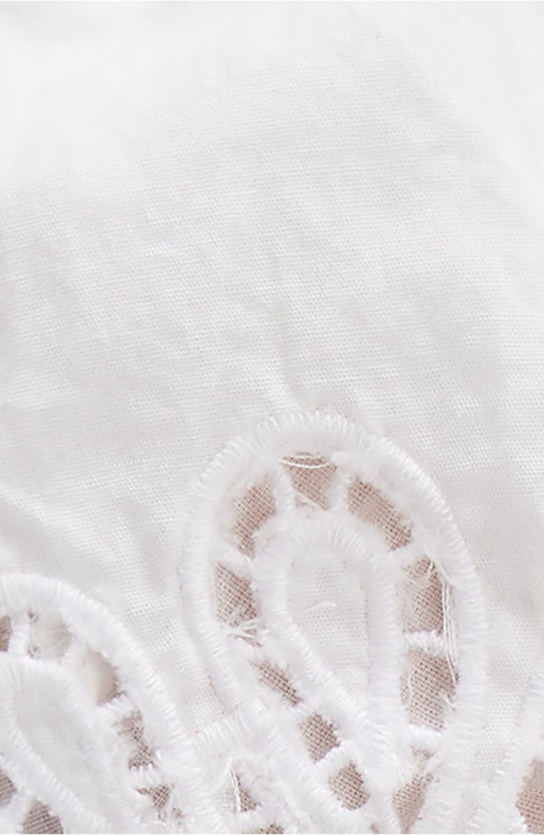 Free People Sweet Sammi Eyelet Embroidery Crop Top, Alternate, color, Lucient White