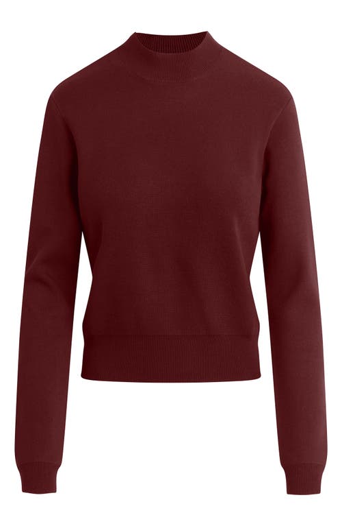 Favorite Daughter The Whitney Mock Neck Sweater In Brown