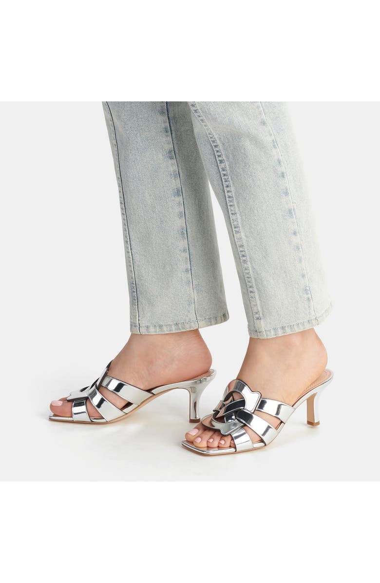 COACH Tillie Metallic Slide Sandal, Alternate, color,