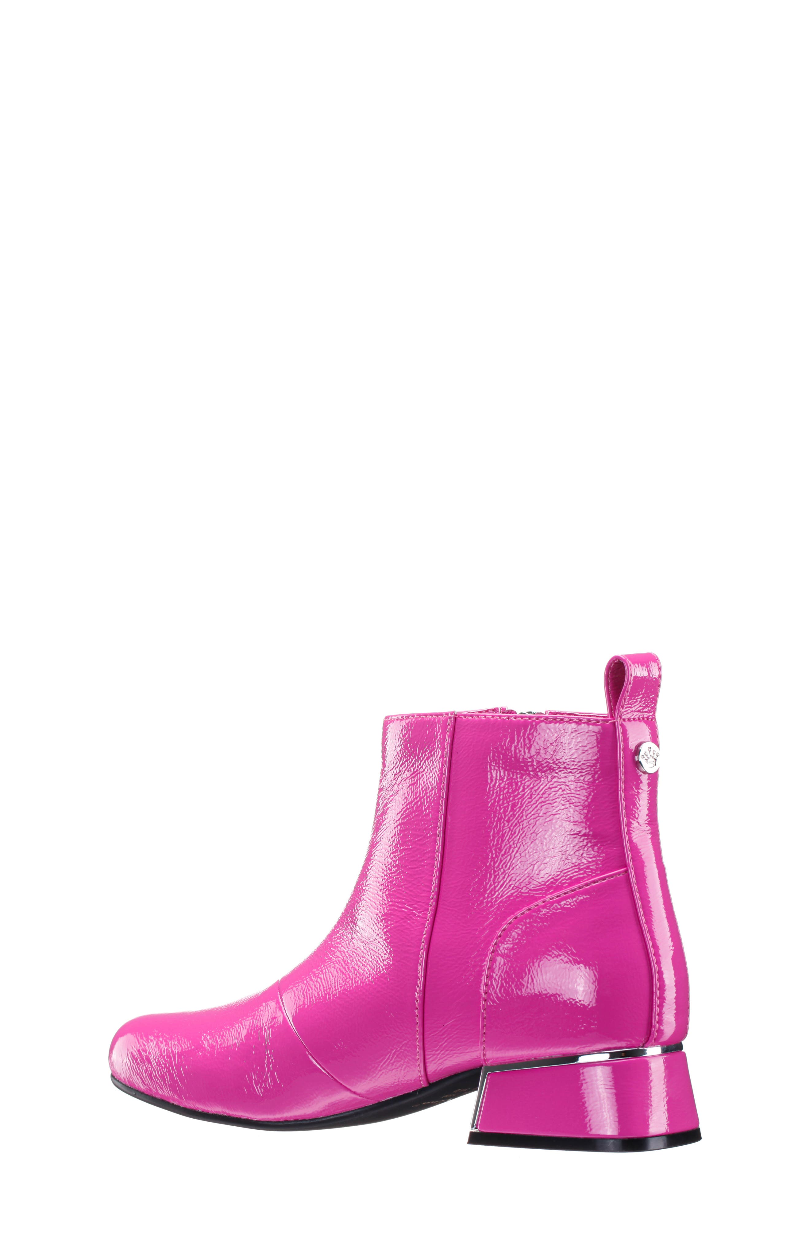 Kids' Heath Bootie, Alternate, color, PINK CRINKLE PATENT
